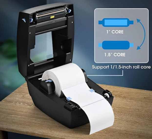 標(biāo)簽機卷式裝紙